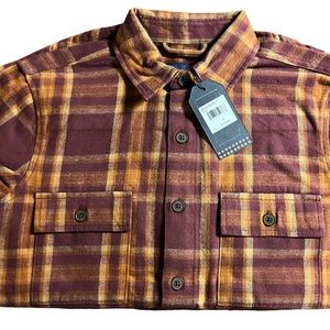 Ben Sherman men’s plaid flannel shacket size‎ small NWT